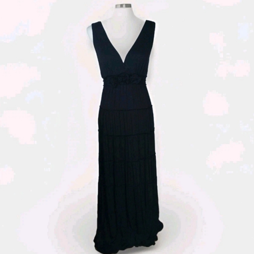 NWT Sophie Max Nora Tiered Maxi Dress M